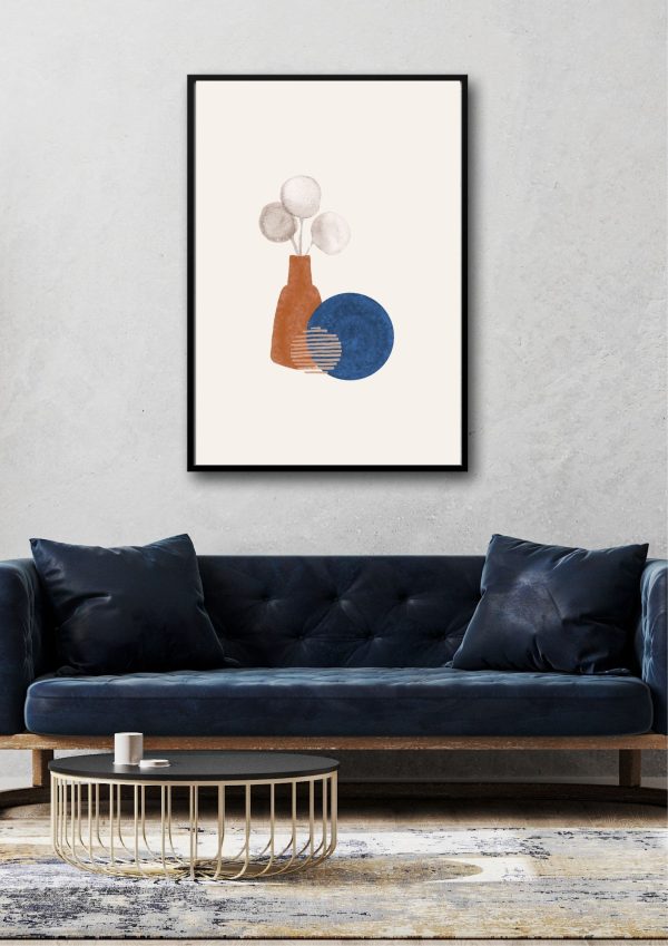 Jarrón minimalista póster