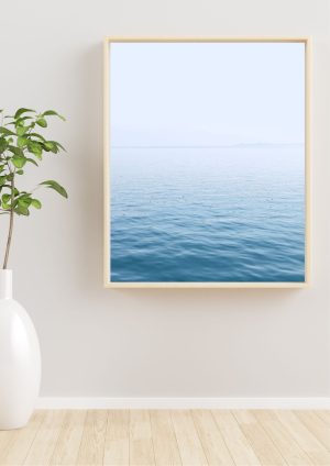 póster mar en calma