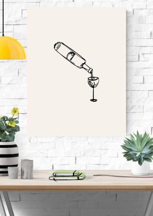 póster vino